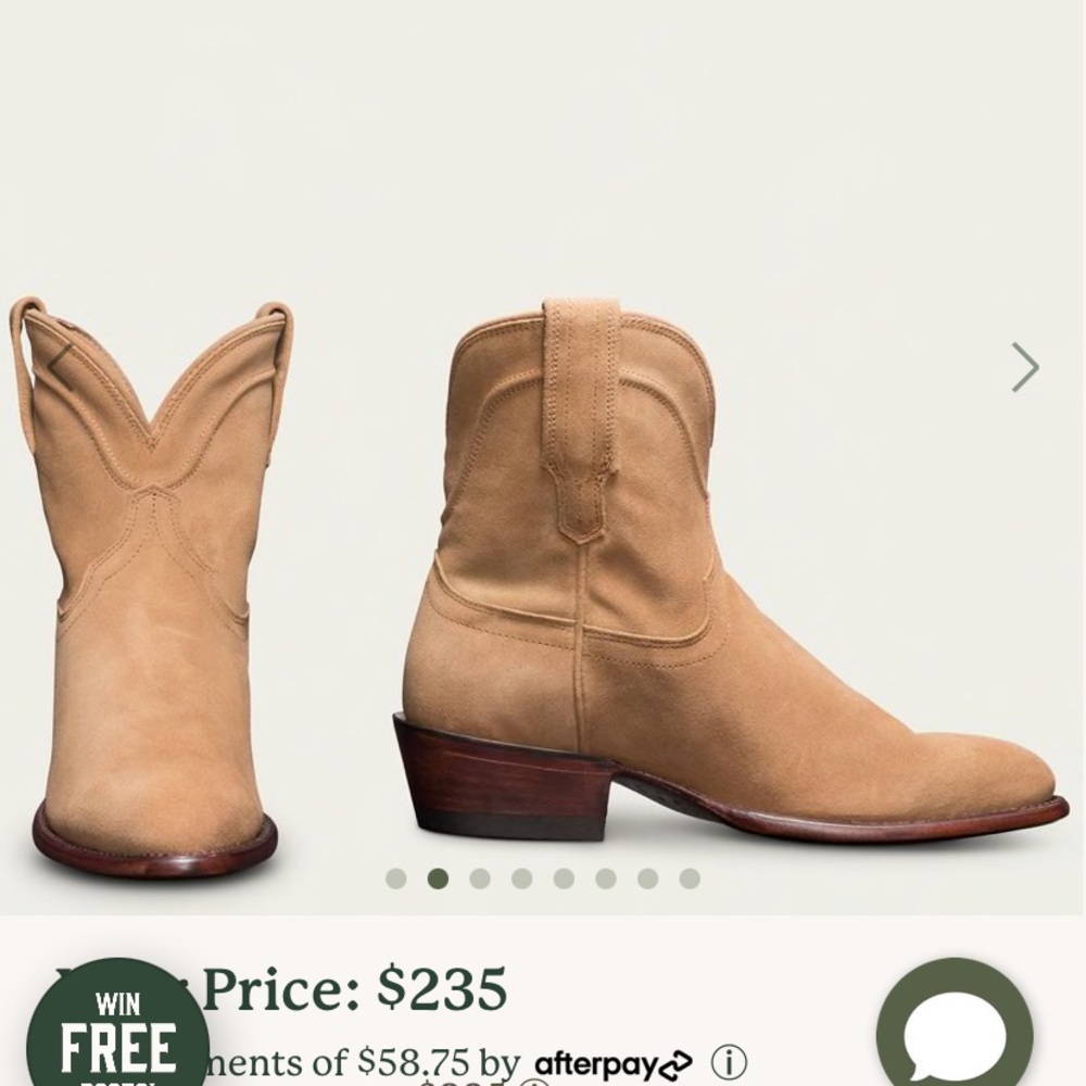 Tecovas of Austin, TX Suede Western Bootie